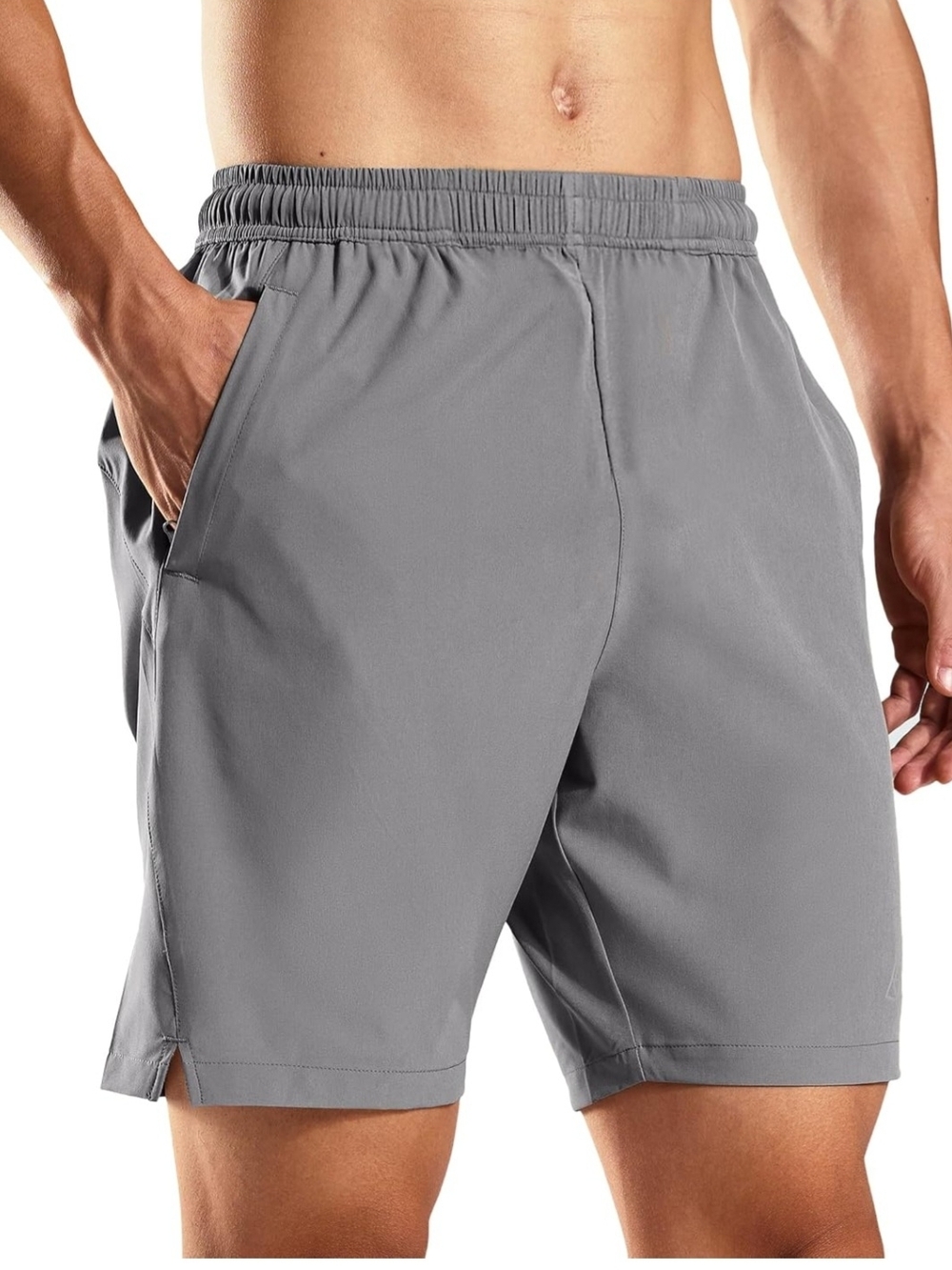 Haimont. Men's Gray Performance Elastic-Waist Shorts. Size XXL. NWT.